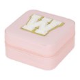 thumbnail image 2 of TopLLC Storage Bins 26 Letters Earring Jewelry Display Storage Box Case Organizer Flannel Tray Holder Gift Storage Bags, 2 of 3
