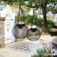 thumbnail image 4 of Retro Mesh Pendant | Outdoor Garden Courtyard Decoration Hollow | Energy Saving And Adding Atmosphere,2 Chandeliers, 4 of 7