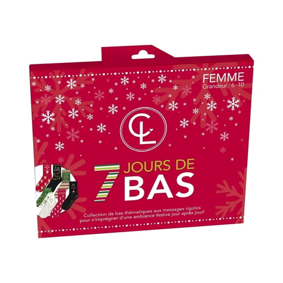 Chantal Lacroix - Calendrier de l'Avent de Bas de Noël, pour Femmes Taille 6-10