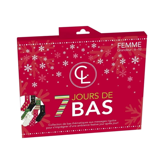 Chantal Lacroix - Calendrier de l'Avent de Bas de Noël, pour Femmes Taille 6-10