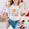 thumbnail image 2 of FhsagQ le 7 Juillet Garçon et Fille Mode Décontractée Imprimé Col Rond Ample Manche Courte T-Shirt Haut Fille Printemps le 7 Juillet T-Shirts Taille 6 Moins de 10 Pâques Blanc 10-11 Ans, 2 of 4