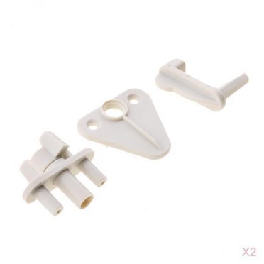 funtasica 4pcs Unversal Marine Pontoon Boat Gate Latch Replacement Left or Right White