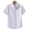 White, variant on cfhntfmh Men's Button down Short Sleeve Shirt Cotton Linen Casual Summer Beach Linen Wedding Shirts with Pocket