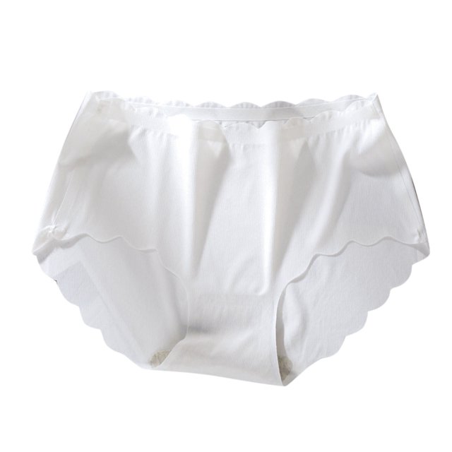 B91xZ Culotte Femme Sportive en Coton, Blanc L