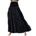 thumbnail image 1 of Jupe Décontractée Unie pour Femmes Simia Jupe Longue avec Poche Robe Longue, 1 of 6