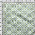 thumbnail image 3 of oneOone Popeline de Coton Tissu Décor Floral Losanges/feuilles et Roses Imprimé BTY 56 Pouces de Large, 3 of 4