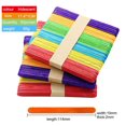 thumbnail image 1 of Estbridge 50 Pcs Natural Wood Ice Cream Sticks for DIY Popsicles - Perfect for Dessert Making  Crafts  and Home Decorations F, 1 of 2