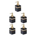 thumbnail image 3 of Ruiboury Resin Soap Dispenser Reusable for Tabletop Kitchen Shower Shampoo Bathroom Black 250ml 5Set, 3 of 6