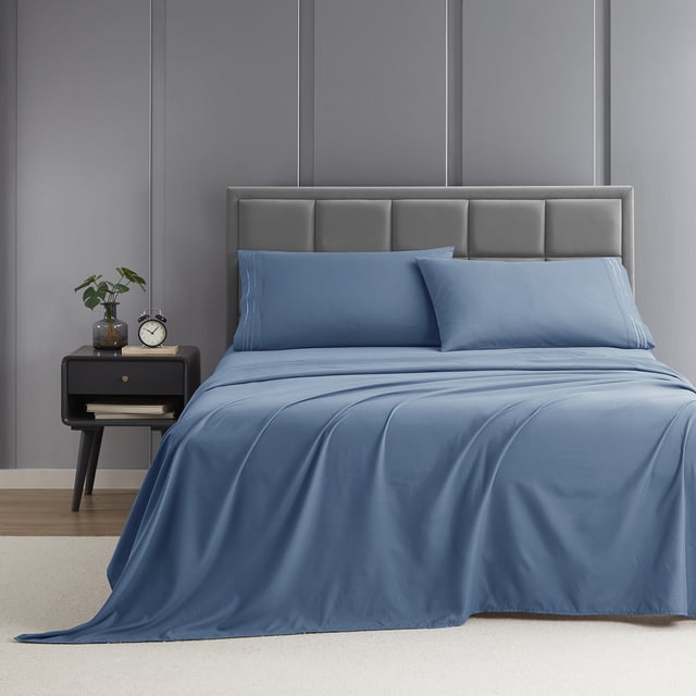 Nestl King Sheet Set, 1800 Series Microfiber Deep Pocket 4 Piece Bed Sheet Set