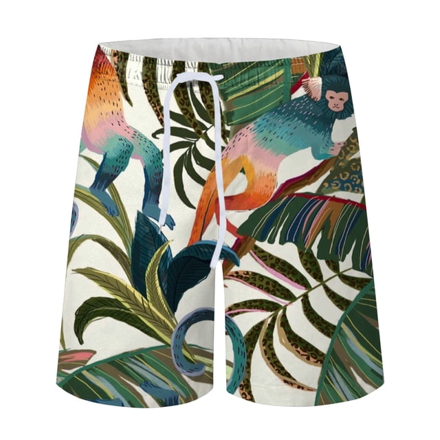 KIHOUT Summer Shorts Discount Men Printing Breathable Seaside Vacation Beach Shorts Swimming Trunks
