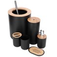 thumbnail image 3 of Bathroom Set,6Pcs Bathroom Accessories Toothbrush Toilet Brush Set Toothbrush Cup Leading Edge Technology, 3 of 8