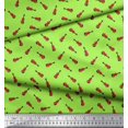thumbnail image 2 of Soimoi Rayon Fabric Guitar Musical Instrument Printed Fabric 1 Yard 42 Inch Wide, 2 of 3