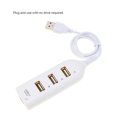 thumbnail image 3 of Graflsoa 4-Port USB 2.0 Hub with 44cm Cable, High-Speed 480Mbps Data Transfer, Compact ABS Design in Black or White, 3 of 7