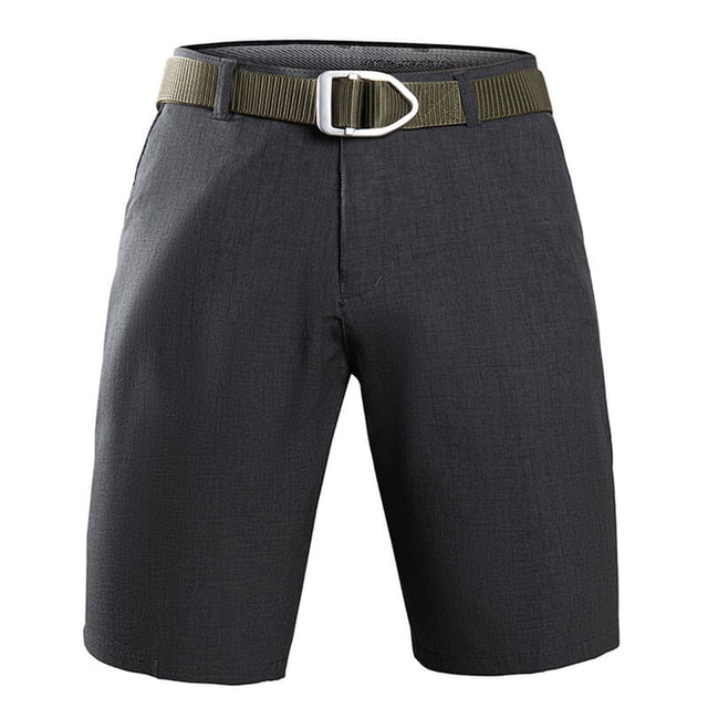 Styesk Shorts pour Hommes Couleur Unie Mode Décontractée Poches à Boutons