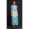 thumbnail image 2 of Bimba Robe Longue Décontractée pour Femmes en Rayonne Teinture sur Nœuds à Bretelles Spaghetti, Maxi Robe d'Été - Petit, 2 of 4