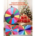 thumbnail image 3 of KFFKFF 24 in Spinning Prize Wheel, 14 Slots Spinning Wheel with Stand, Tabletop Win Fortune Roulette with a Dry Erase and 2 Markers, 6 Colors, Easy Assembly, 3 of 9