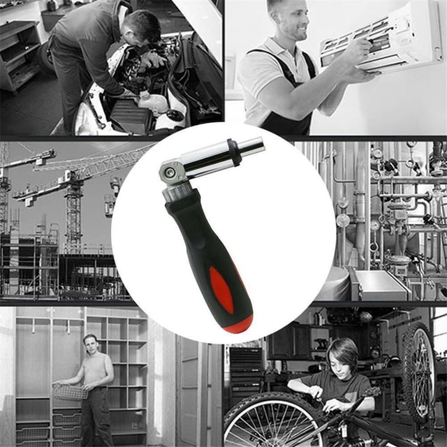 Yhmxh Maison et Cuisine, Essentiels pour la Maison Clé à Cliquet Réglable Tournevis Magnétique Outil de Réparation Multifonction Support Télescopique