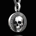 thumbnail image 2 of Memento Mori Skull Pendant, 2 of 5