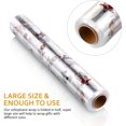 thumbnail image 4 of Cellophane Wrap Roll Santa Claus Pattern Design Cellophane Bags for Gift Baskets Arts Crafts Party, 3 Mil Thickness (3000x80cm), 4 of 8