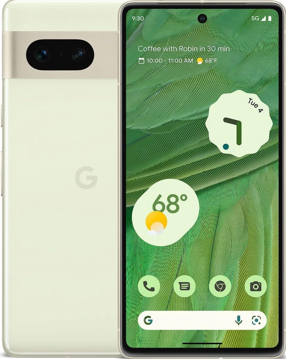 Google Pixel 7 – 128GB Smartphone – Lemongrass (Green) – Unlocked