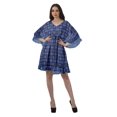 thumbnail image 2 of Moomaya Robes d'Été en Georgette Imprimée Femmes Plage Hawaïennes Mini Robes Femmes, 2 of 6