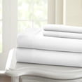 thumbnail image 2 of HLONK Fresh Linen 1200 Thread Count California King Size Deep Pocket Solid Cotton Sheet Set (California King, 2 of 3