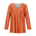 thumbnail image 4 of Vente de Liquidation Jolis Hauts pour Femmes Manches Longues Col Rond Hauts de Sortie Chandail Décontracté à Enfiler Impression de Lettres Mode d'Automne Blouse pour Femmes Légère Tendance Grande Taille C'est l'Automne Haut Yall(Blanc,TG), 4 of 8
