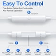thumbnail image 3 of Écouteurs USB-C, Lot de 2, Écouteurs Type-C avec Microphone et Télécommande, Écouteurs Filaires à Réduction de Bruit USB-C pour iPhone 17 16 15 Pro Max, iPad Pro, Samsung Galaxy S25 S24 Ultra, Pixel 9, 3 of 7