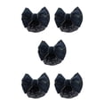thumbnail image 3 of Decodeary Professional Hair Plate Mesh Pocket Practical Snood Net Elegant And Professional Gold rim - black 5Set, 3 of 6