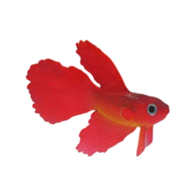 Thinsony Poissons Rouges Artificiels Lumineux pour Aquariums Tan Rouge 1Set