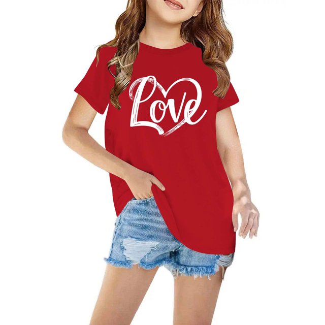 RXIRUCGD T-shirt Imprimé Halloween pour Enfants Garçons Filles Mode Mignon Col Rond Manches Courtes (Rouge, Taille: 4 Ans)