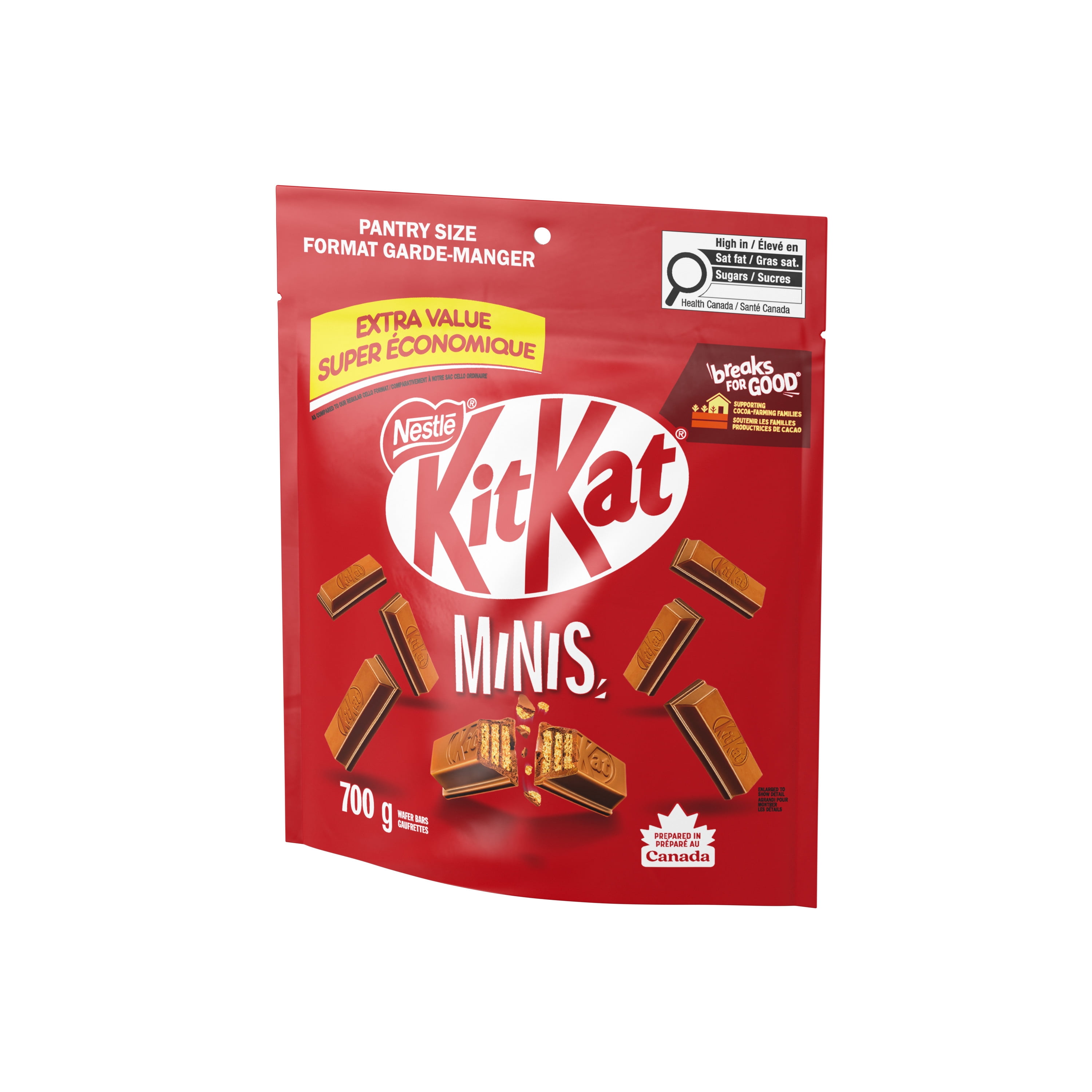 KITKAT Minis, Crisp Wafers in Smooth Milk Chocolate, Prepared in Canada