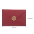 thumbnail image 2 of FONWILYO 2Sets Security Envelopes Paper Dark Red with Triangular Flap for Invitations and Letters, 2 of 8