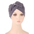 thumbnail image 1 of Cancer Head Hat Cap Ethnic Bohemian Bowknot Braid Hair Cover Wrap Turban Headwear Turban Cap, 1 of 3