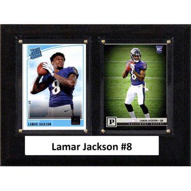 C&I Collectables 68LAJACKSON NFL 6 x 8 in. Lamar Jackson Baltimore Ravens Two Card Plaque
