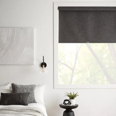 Bouclair Charcoal Chita Cordless Blackout Roller Shade 68x84 in (173x213 cm)