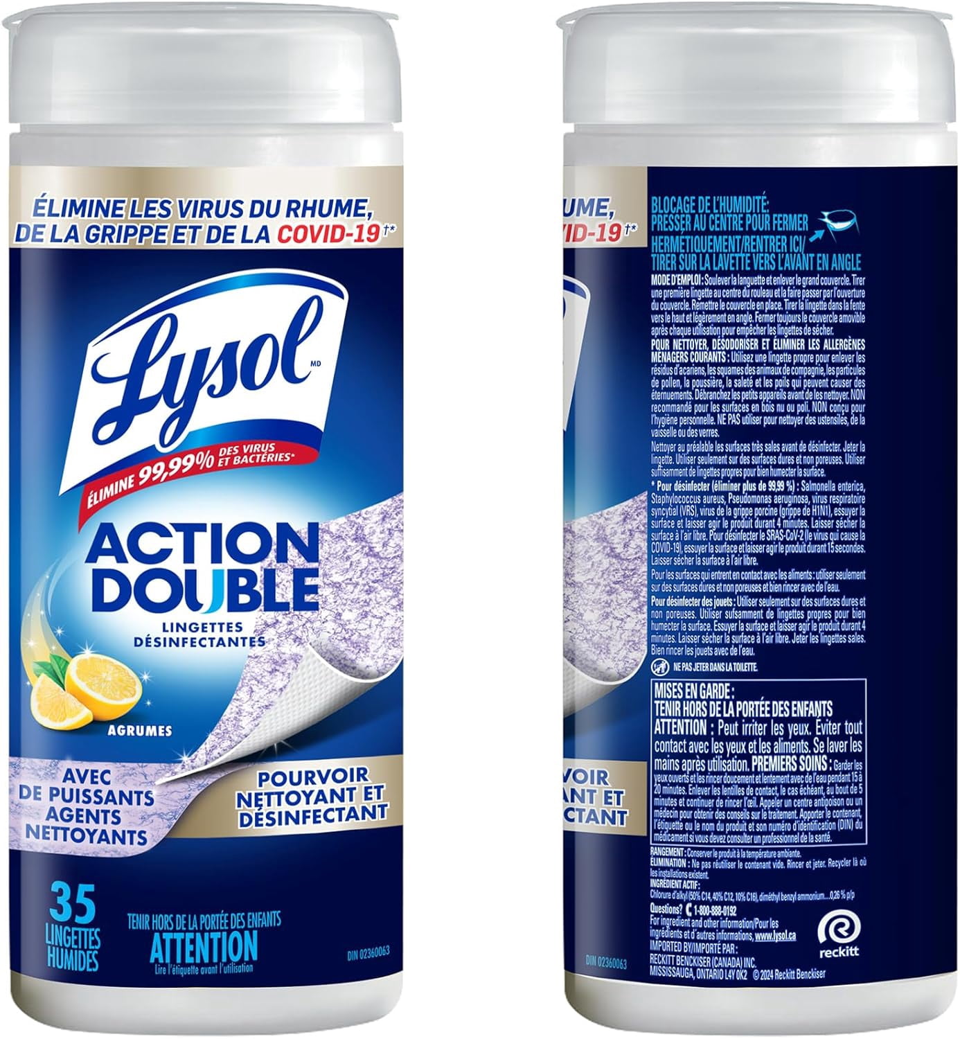 Lysol® Disinfecting Wipes - Dual Action, 35 Count