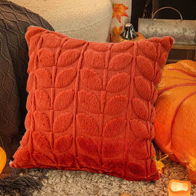 Wzzjkit Embroidered Ghost Home Decor Halloween Pumpkin Web Cushion Back Cushion Pillowcase