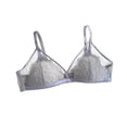 thumbnail image 1 of Timegard Bras for Women Lace Mesh Wireless Adjustable Strap V-Neck Summer Comfort See Through Bralettes, 1 of 3