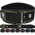 thumbnail image 1 of RDX Weight Lifting Belt, 6 Inch Curved Padded Back Lumbar Support, Functional Fitness Strength Training, Core Exercise Workout Bodybuilding Powerlifting Deadlifts Squats, Home Gym Equipment, 1 of 5