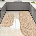 thumbnail image 1 of Todaioua Bathroom Rugs Mat Set 2 Piece - Memory Foam Cobblestone Bath Mats, Non Slip Water Absorbent Washable Bath Rugs for Sink Toilet and Floor, Machine Washable, 1 of 7
