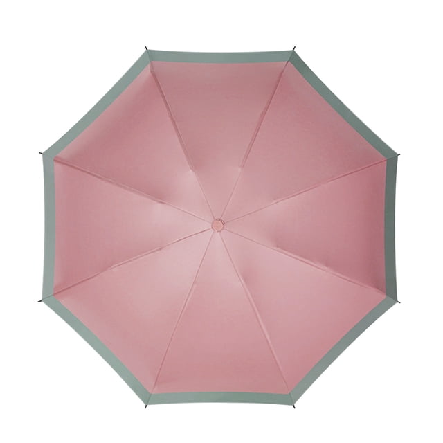Kyusrd Summer Outdoor Patio Deals!Portable Windproof Compact Travel Umbrella LED Flashlight Handle Auto Umbrella With Reflective Tape Aluminum Alloy Umbrella