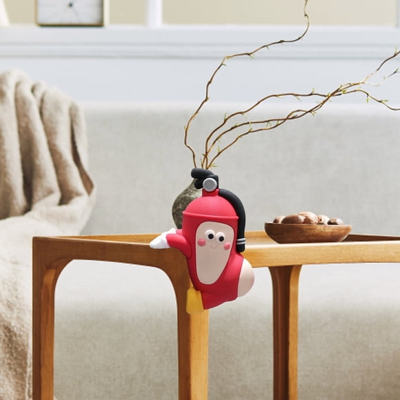 Adorable Cartoon Fire Extinguisher Figurine Decorative Collectible For Desk Laptop Shelf Education For Kids And Adults