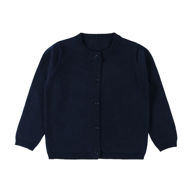 WEAIXIMIUNG Chandails Mignons pour Adolescentes Bébé Enfants Filles Cardigan Manches Longues Enfant Chandail Boutonné Fille Col Rond Cardigans Chandail