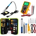 thumbnail image 1 of Kit de Soudage DIY avec Multimètre, Outil de Soudage à Température Réglable 60 W avec Interrupteur Marche/arrêt, 1 of 5