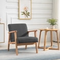 thumbnail image 2 of HOMCOM Mid-Century Modern Accent Chair for Living Room Bedroom, 2 of 10