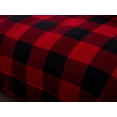 thumbnail image 4 of Marina Decoration Ultra Soft Luxury Fluffy Goose Down Alternative Bed in a Bag Rich Printed Comforter Set Includes Sheet Set, Red Black Plaid Pattern, 4 of 4