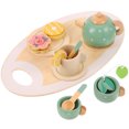thumbnail image 1 of 1 Set of Kitchen Pretend Play Tea Playset Kids Tea Set Toy Cartoon Children Tea Set Toys, 1 of 9