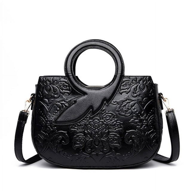 LinYooLi Sacs à Bandoulière pour Femmes Haute Qualité Style Chinois Classique Sac à Main de Luxe en Cuir Véritable Vintage Rétro