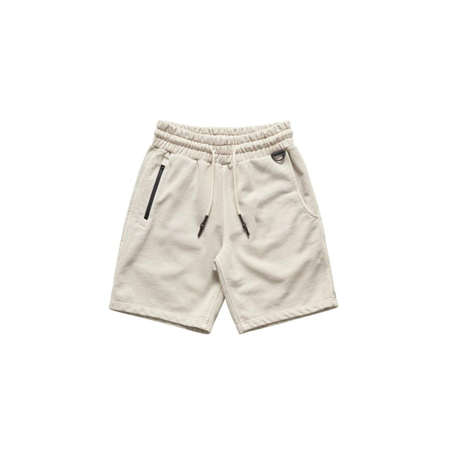 xiaxaixu Men's Contrast Color Short Pants, Boy High Waist Lace-up Trousers